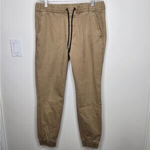 OLD NAVY Modern Jogger Pants Tan Built In Flex Size S